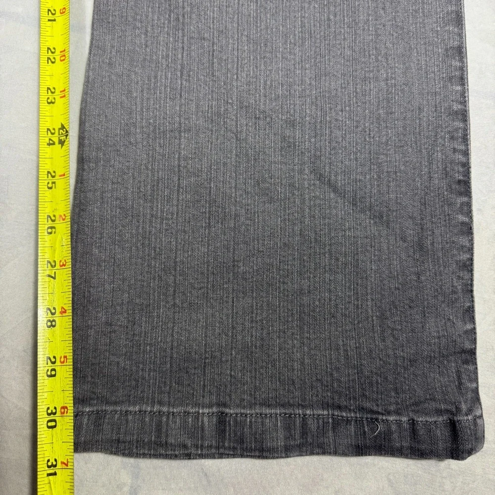 Westport Womens Bootcut Leg Jeans Gray Denim Stretch Zipper Fly 5-Pocket Size 14